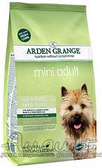 Arden Grange Adult Dog Mini Lamb & Rice mažų veislių suaugusiems šunims su ėriena ir ryžiais 2 kg.